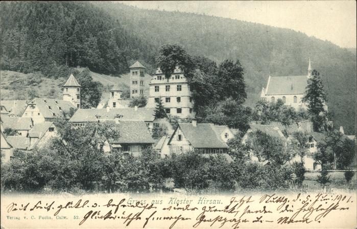 Hirsau Koster Hirsau mit Schlossruine und Eulenturm