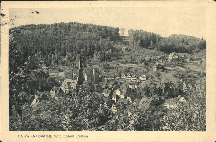 Calw Blick vom Hohen Felsen