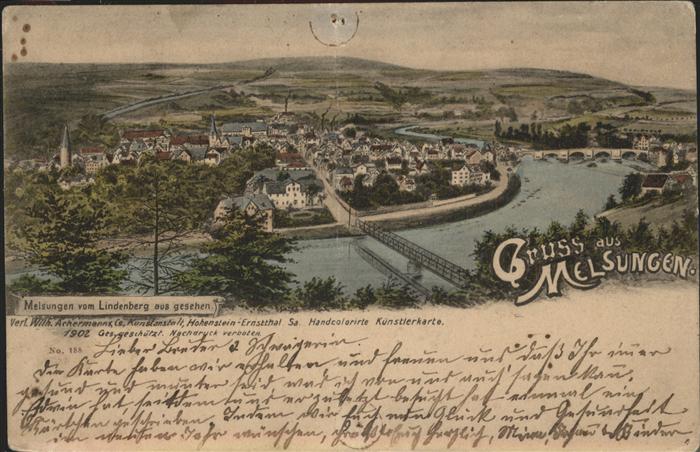 Melsungen Fulda Blick vom Lindenberg