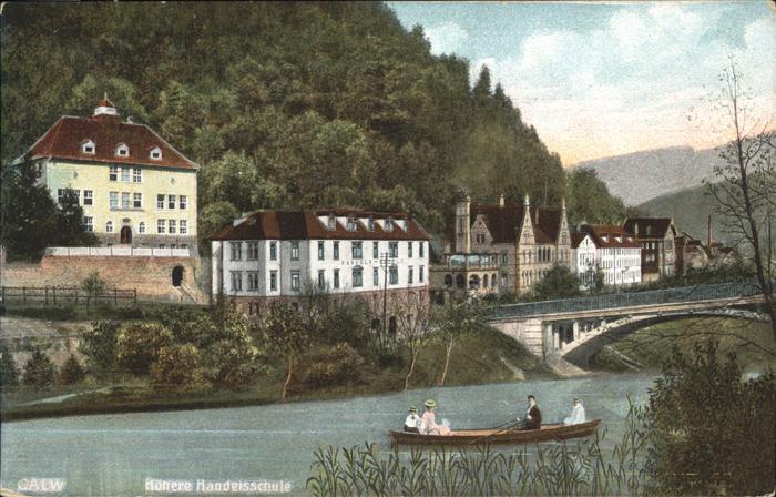 Calw Partie an der Nagold Hoehere Handelsschule