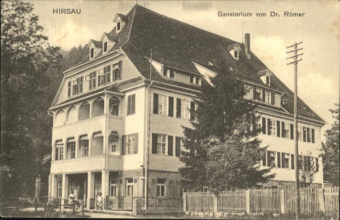 Hirsau Sanatorium Dr Roemer