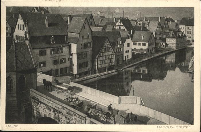Calw Partie an der Nagoldbruecke