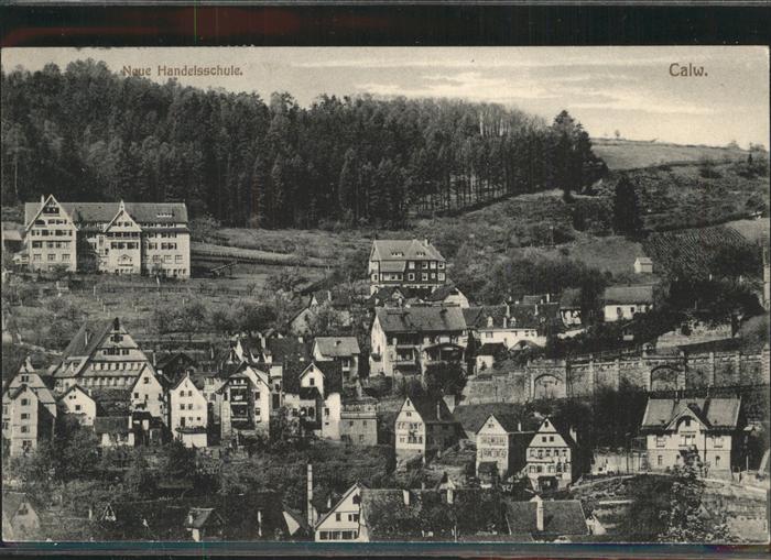 Calw Ortsansicht mit Neuer Handelsschule