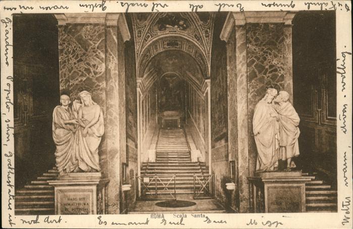 Rom Roma Scala Santa Basilika Heiligenfigur