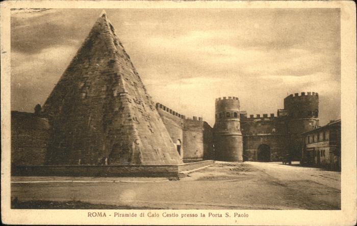 Rom Roma Piramide di Caio Cestio presso la Porta S. Paolo