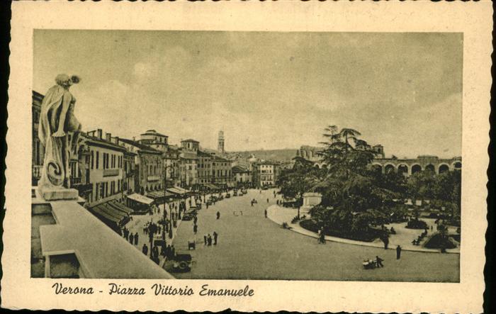 Verona Veneto Piazza Vittorio Emanuele Skulptur