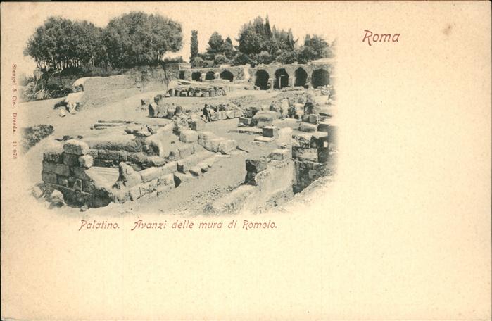 Rom Roma Palatino Avanzi delle mura di Romolo Ruine