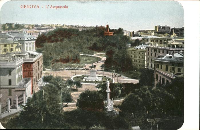 Genova Genua Liguria L Acquasola Denkmal