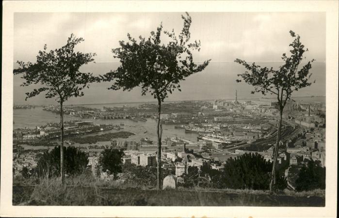 Genova Genua Liguria Panorama dal Righi porto