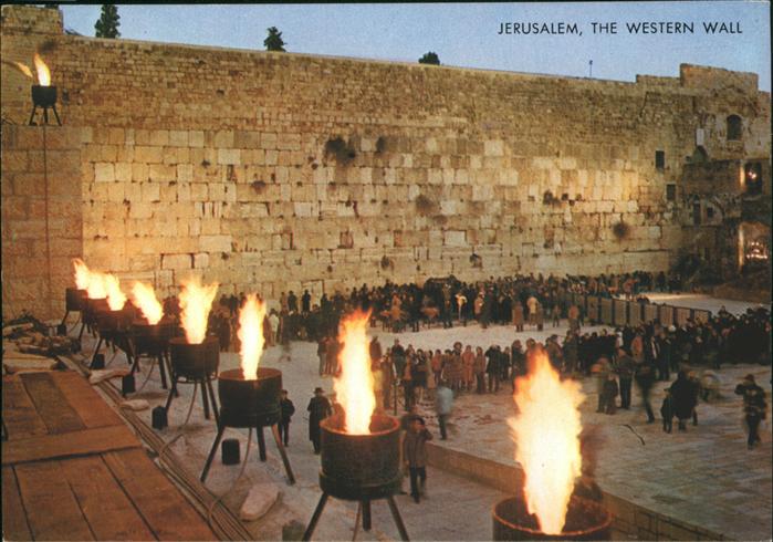Jerusalem Yerushalayim The Western Wall Wailing Wall Klagemauer