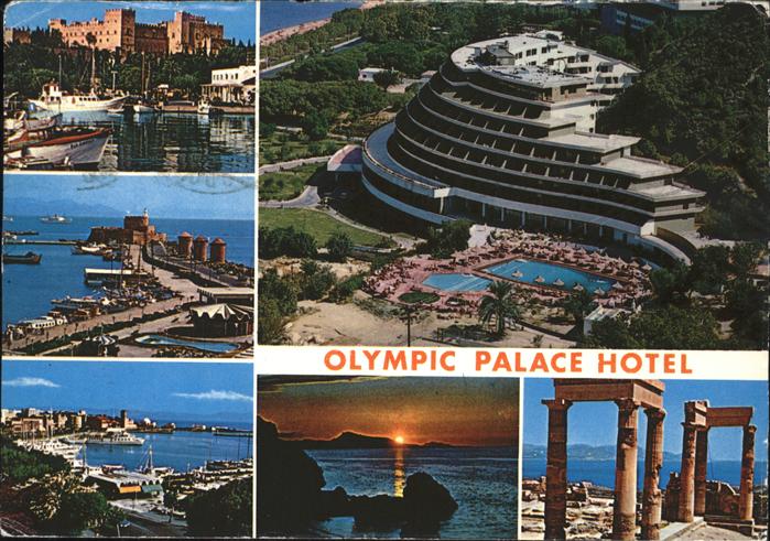 Rhodes Rhodos Greece Olympic Palace Hotel Hafen Ruine