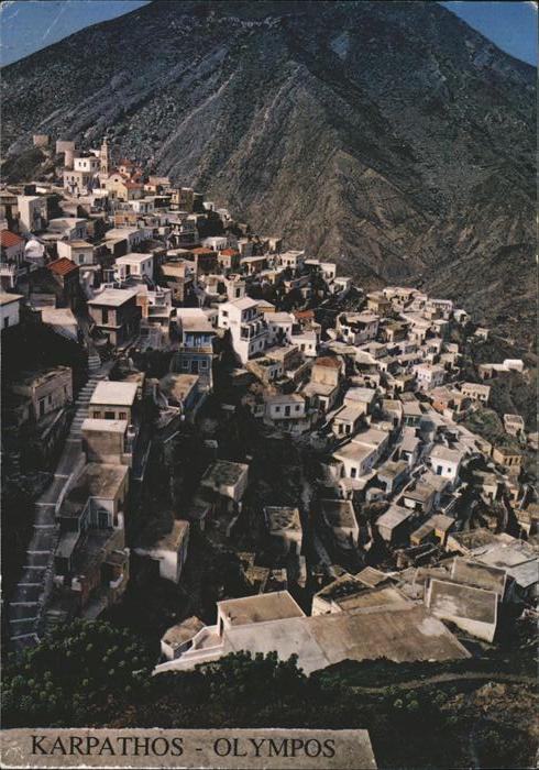 Olympos Olymbos Teilansicht