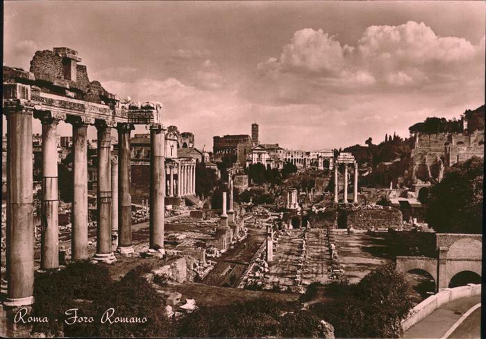 Rom Roma Foro Romano Das roemische Forum Ruine
