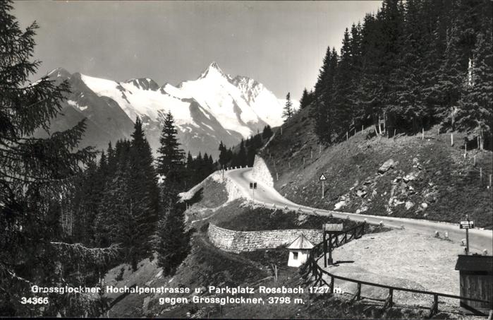 Heiligenblut Kaernten Grossglockner Hochalpenstrasse Parkplatz Rossbach Hohe Tau