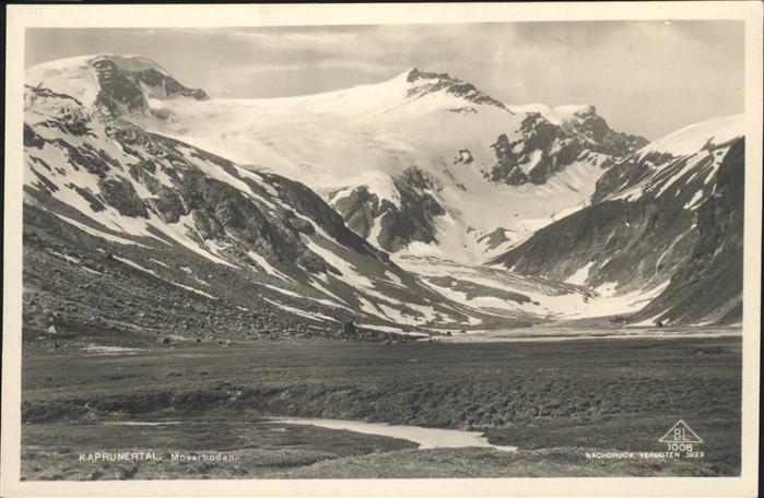 Kaprun Pinzgau-Pongau Salzburg AT Kaprunertal Moserboden Hohe Tauern