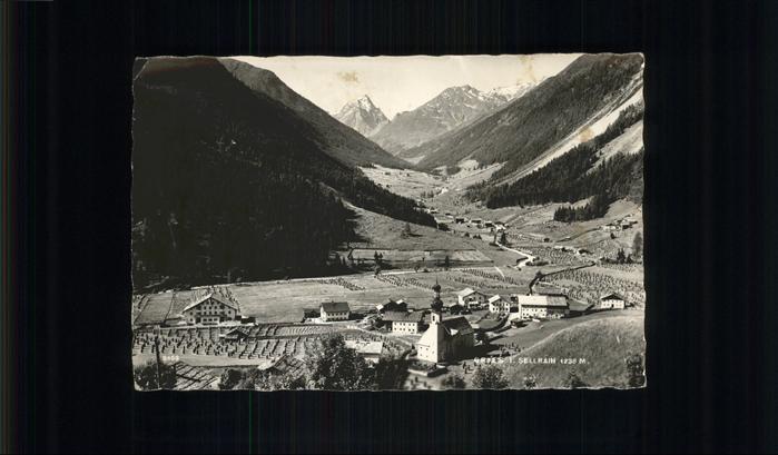 Gries Sellrain Panorama Blick ins Sellraintal