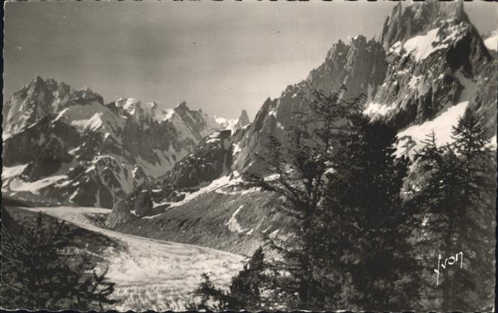 Chamonix Mer de Glace Les Grandes Jorasses et le