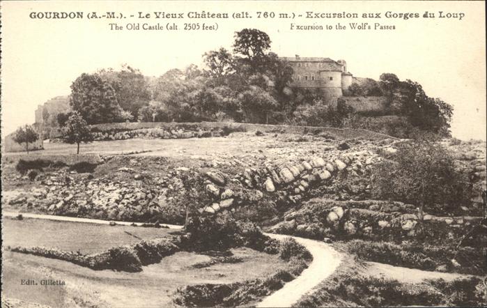 Gourdon Alpes-Maritimes Le Vieux Chateau Schloss