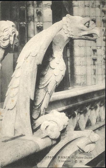 Paris L'Eglise Notre Dame Chimere