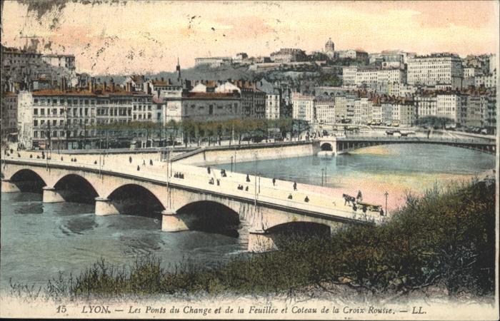 Lyon France Les Ponts du Change et de la Feuillee e
