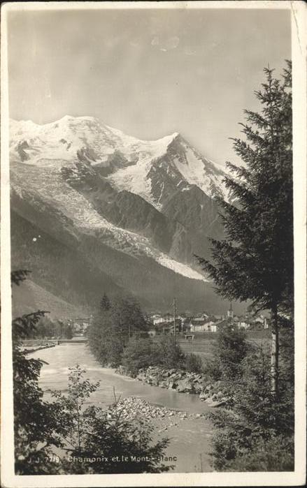Chamonix Panorama avec le Mont Blanc