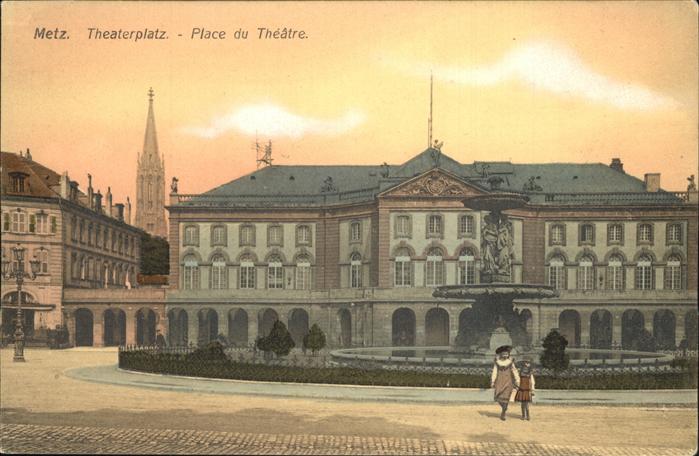 Metz  57 Moselle Place du Theatre Eglise Theaterplatz