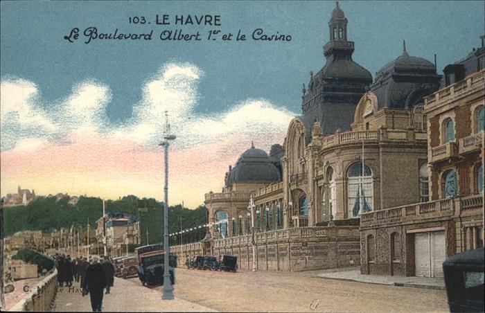 Le Havre Le Boulevard Albert 1er et le Casino