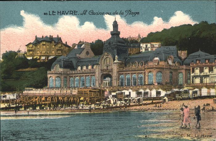 Le Havre Le Casino vu de la plage