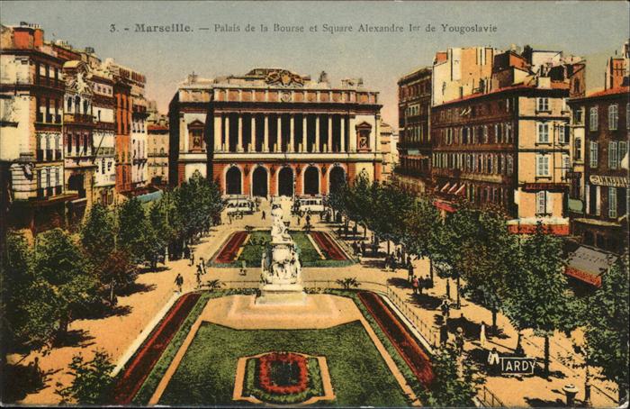 Marseille Bouches-du-Rhone Palais de la Bourse et Square Alexandre