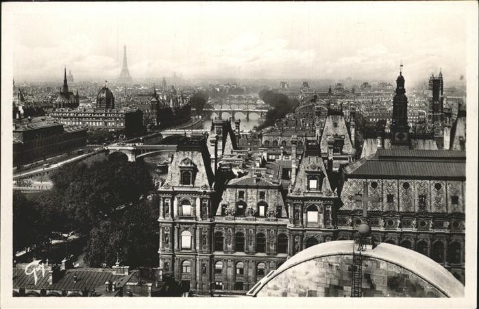 Paris Panorama des 8 ponts Seine