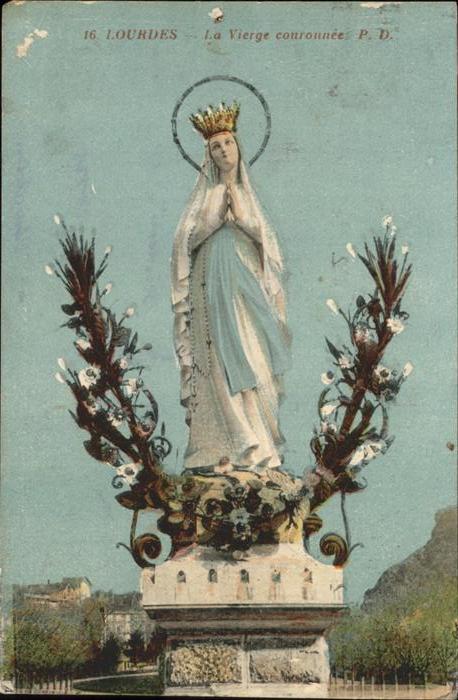 Lourdes Hautes Pyrenees La Vierge couronnee monument
