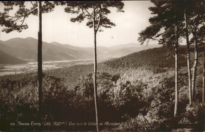 Trois Epis Haut Rhin Elsass Vue sur la vallee de Munster