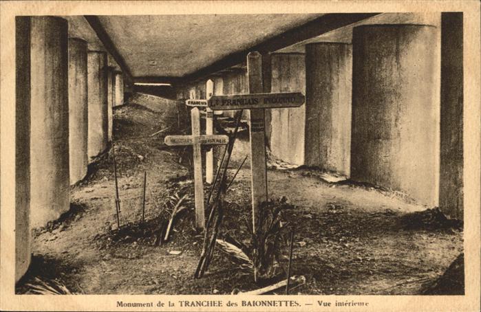 Verdun Meuse Monument de la Tranchee des Baionnettes