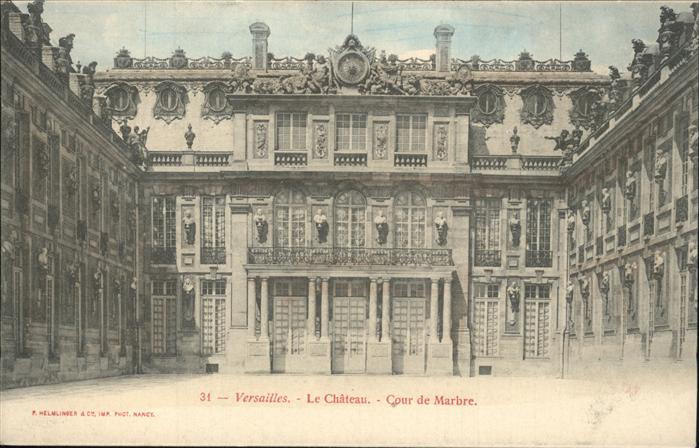 Versailles Yvelines Le Chateau Cour de Marbre Schloss