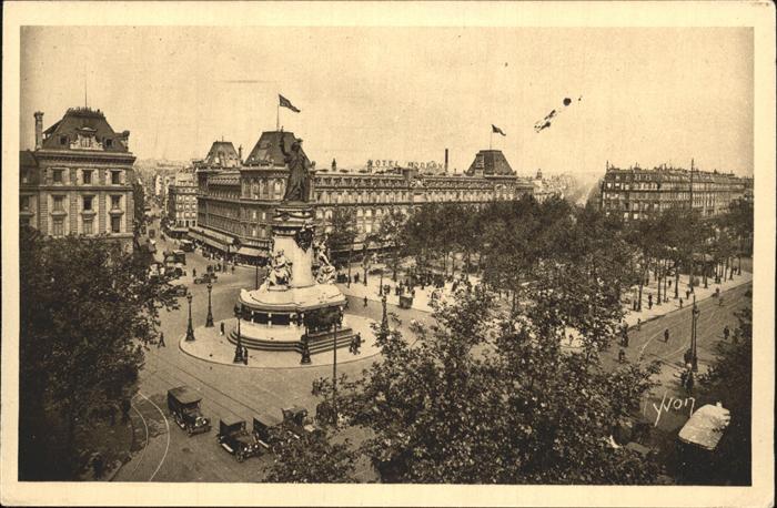 Paris Place de la Republique Monument