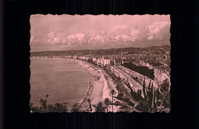 Nice Alpes Maritimes Vue generale prise du Theatre plage