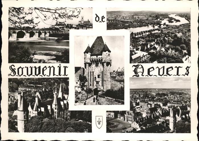 Nevers 58 Vues generales Porte du Croux Palais Du