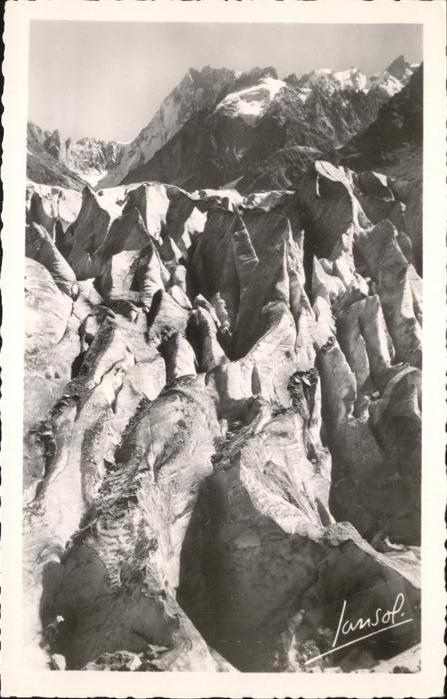 Chamonix Les seracs de la Mer de Glace Gletscher