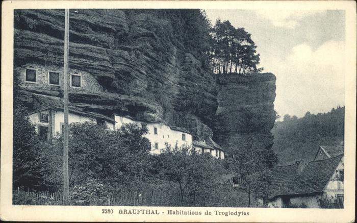 Graufthal Bas Rhin Habitations de Troglodytes