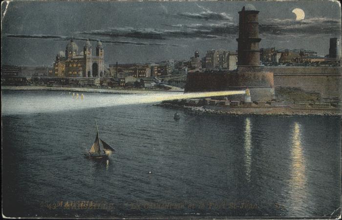 Marseille Bouches-du-Rhone Panorama vue du nuit