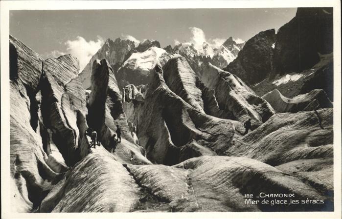 Chamonix Mer de glace les seracs Gletscher