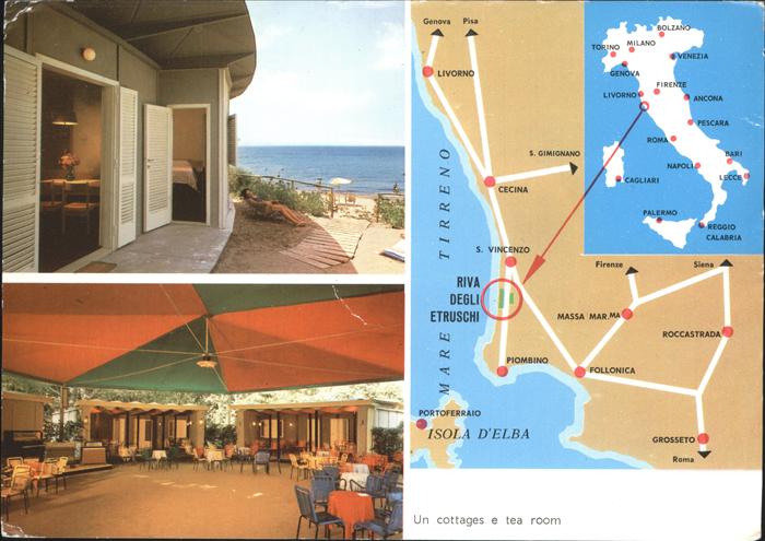 San Vincenzo Toscana Villagio Riva degli Etruschi uebersichtskarte Italien