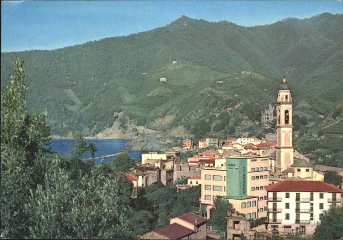 Moneglia Liguria Panorama Chiesa S. Croce e Colonia Burgo