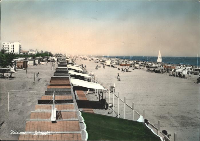 Riccione La Spiaggia Strandleben