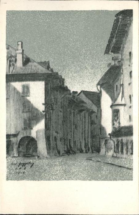 Bern BE Zwiebelgaesschen Zeichnung von Schuelern nach einem Original von R. Gugg