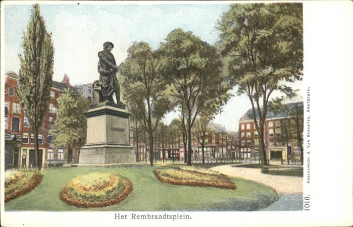 Rembrandt Denkmal Amsterdam Rembrandtsplein