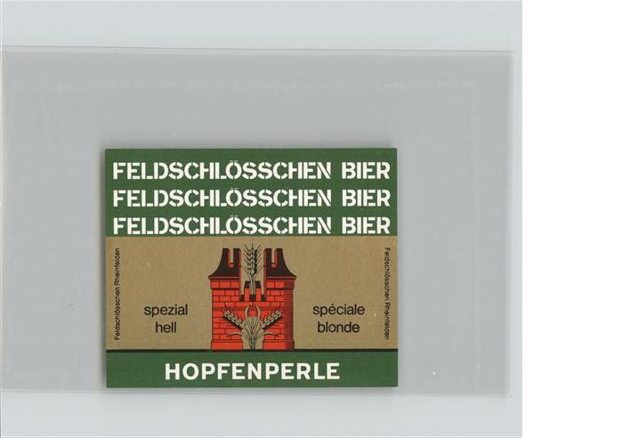 Bier Feldschlösschen Rheinfelden Schweiz Hop