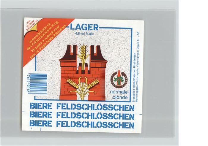 Brauerei Brewery Feldschlösschen Rheinfelden Schweiz
