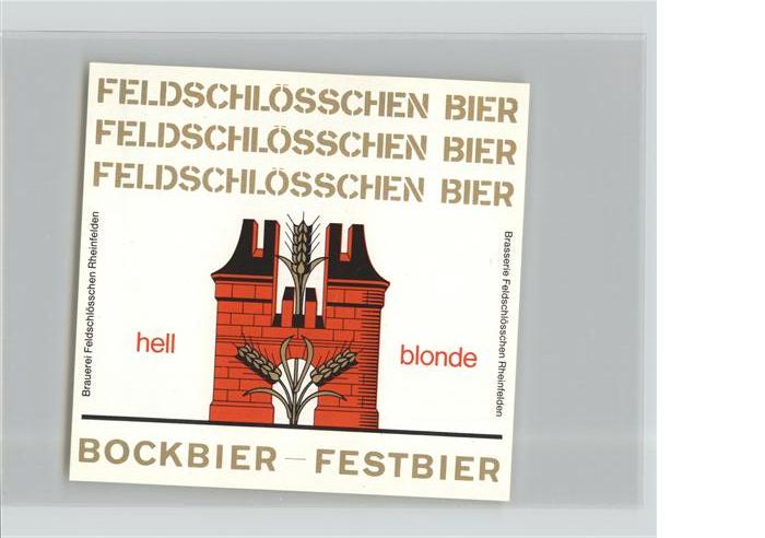 Bier Bockbier Feldschlösschen Rheinfelden Sc