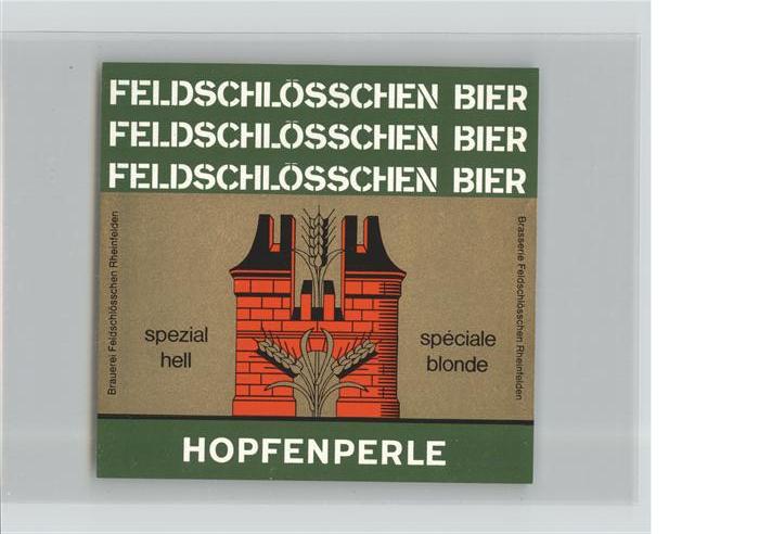 Bier Hopfenperle Feldschlösschen Rheinfelden